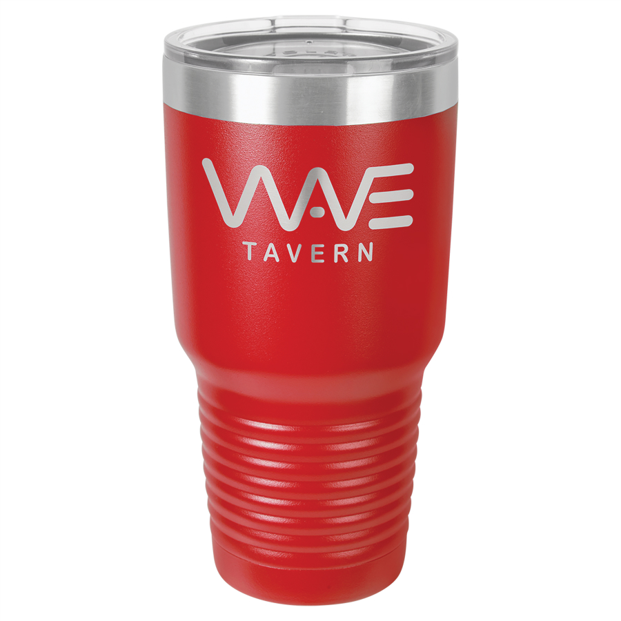30oz. Engraved Tumbler With Clear Lid